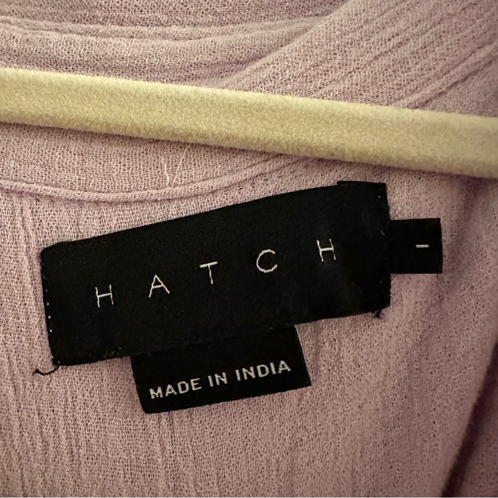 HATCH The Lenora Romper in Lilac Cotton Gauze - Size 1 - Picture 3 of 5